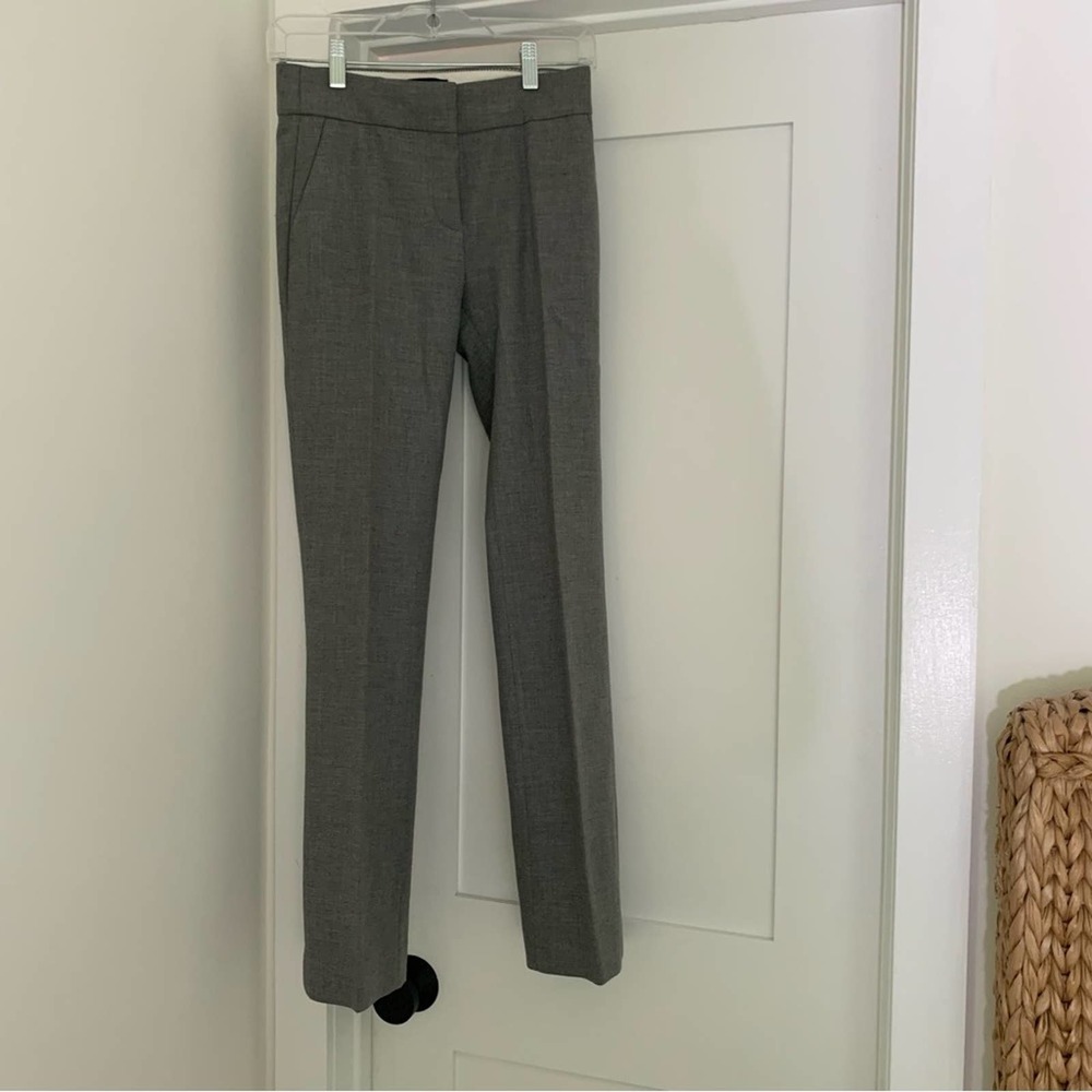 J Crew Gray Trousers Career Pants 00 - Picture 3 of 12